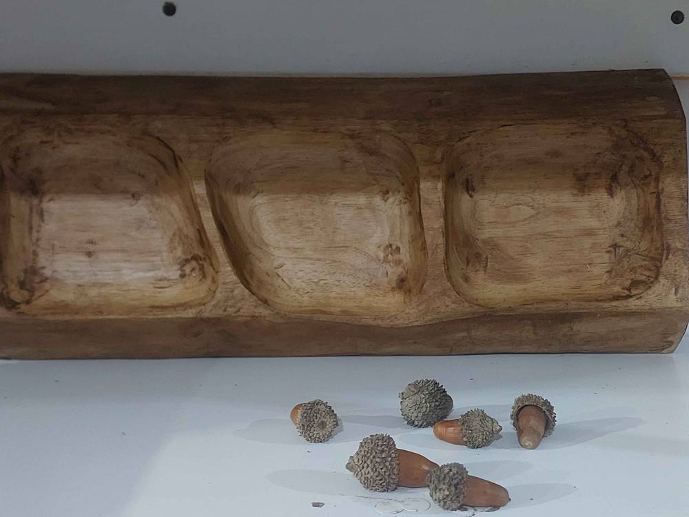 اردو خوری با چوب گردو دست ساز